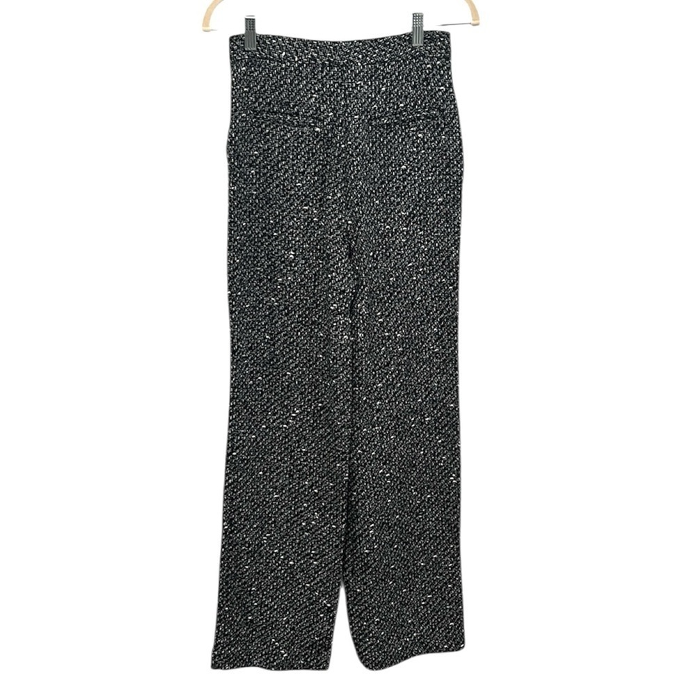 Zara black and white wide leg trouser pants size XS NWT - Picture 6 of 9